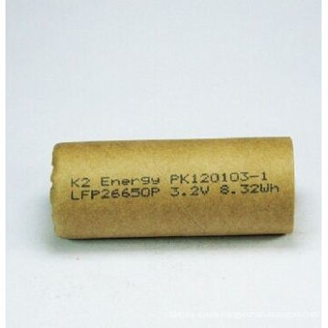 K2 Energy 26650p 2600mAh LiFePO4 Battery for Bike, Motor
